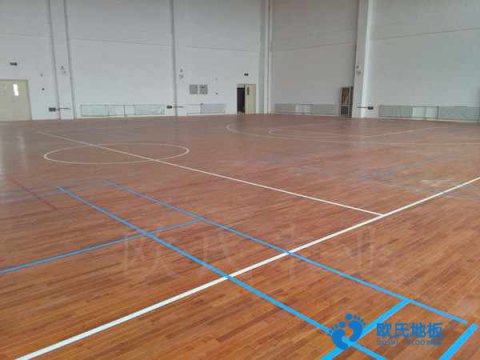 體育場木地板施工，四個細節
